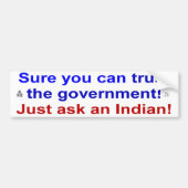 trustbeleid bumpersticker (Voorkant)