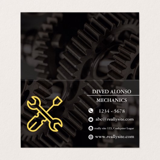 Trusted Mechanical Services for All Vehicles Visitekaartje (Buitenkant ongevouwen)