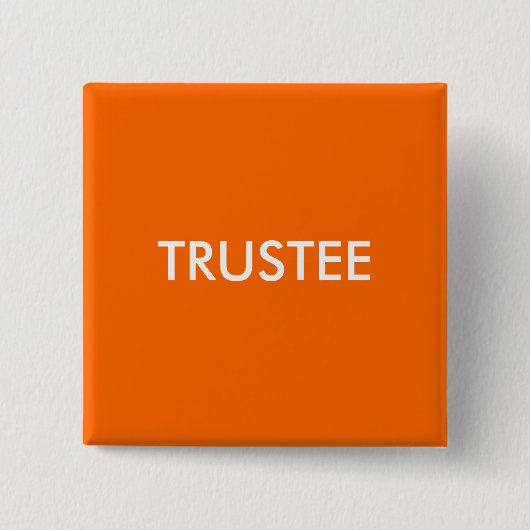 TRUSTEE VIERKANTE BUTTON 5,1 CM (Voorkant)