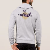 TrustFall | Mannen Hoodie met volle ritssluiting (Achterkant)