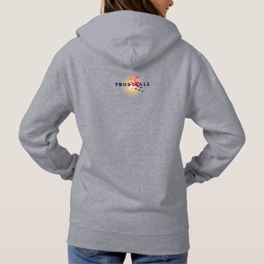 TrustFall | Vrouwelijke heide Hoodie (Achterkant)