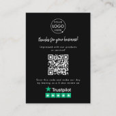 Trustpilot Review ons Black Business Hartelijk dan Informatiekaartje (Voorkant)