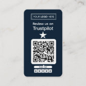 Trustpilot Review Request with Scannable QR Code Visitekaartje (Voorkant)