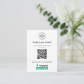 Trustpilot-Reviewen | Business Review Link QR Code Informatiekaartje (Staand voorkant)
