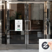 Trustpilot-Reviewen | Business Review Link QR Code Raamsticker (Kantoordeur)