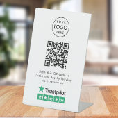 Trustpilot-Reviewen | Business Review Link QR Code Reclamebord Met Voetstuk