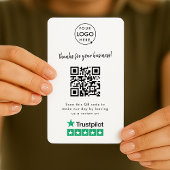 Trustpilot-Reviewen | Business Review Link QR Code Visitekaartje