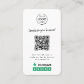 Trustpilot-Reviewen | Business Review Link QR Code Visitekaartje (Voorkant)