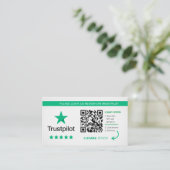 Trustpilot Reviewen | Zakelijke QR-code Bedankt Visitekaartje (Staand voorkant)