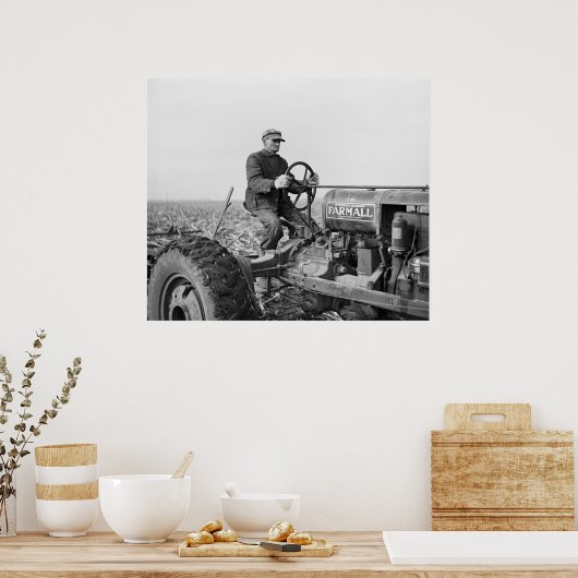 Trusty Old Tractor, 1930 Poster (Keuken)