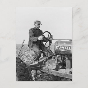 Trusty Old Tractor, 1930s Briefkaart