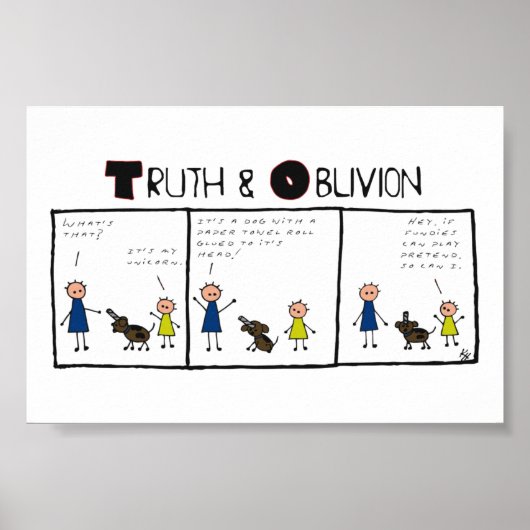 Truth and Oblivion - Unicorns Poster (Voorkant)