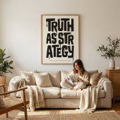 Truth As Strategy Poster – Typography Wall Print