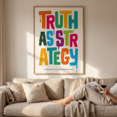 Truth As Strategy — Typography Print | Wall Art