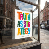 Truth As Strategy — Typography Print | Wall Art