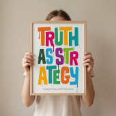 Truth As Strategy — Typography Print | Wall Art