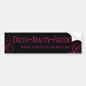 Truth Beauty Freedom Bumpersticker (Voorkant)