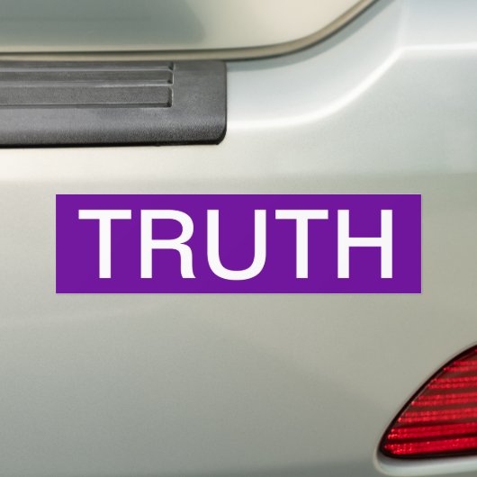 TRUTH BUMPERSTICKER (Op auto)