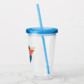 Truth Compassion Sterkte Comic Wonder Woman Logo Acryl Drinkbeker (Links)