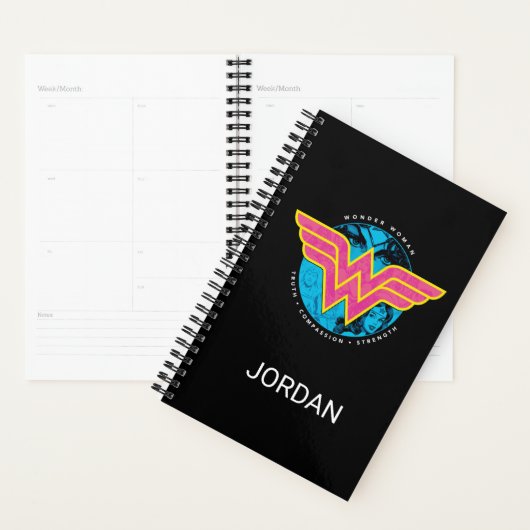 Truth Compassion Sterkte Comic Wonder Woman Logo Planner (Display)