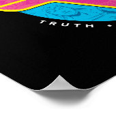 Truth Compassion Sterkte Comic Wonder Woman Logo Poster (Hoek)