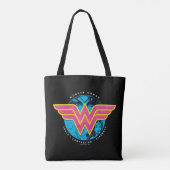 Truth Compassion Sterkte Comic Wonder Woman Logo Tote Bag (Achterkant)