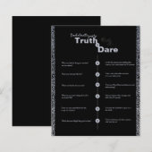 Truth Dare Gothic Floral Bachelorette Party (Voorkant / Achterkant)