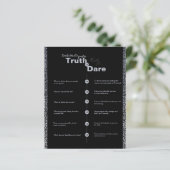 Truth Dare Gothic Floral Bachelorette Party (Staand voorkant)