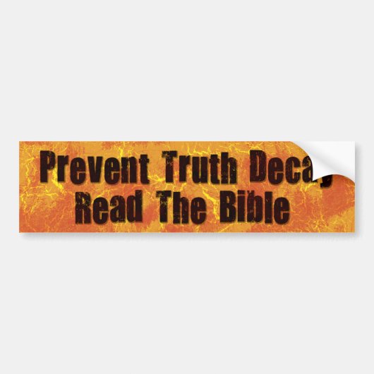 Truth Decay 2 Bumpersticker (Voorkant)