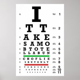 Truth Eye Chart Poster