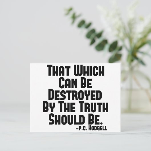 Truth Hurts Briefkaart (Staand voorkant)