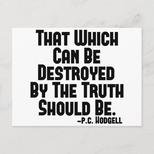 Truth Hurts Briefkaart (Voorkant)