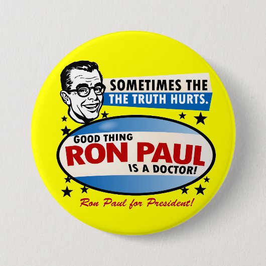 Truth Hurts Ron Paul Button (Voorkant)