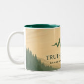 Truth in Sound Official Merch Landscape Tweekleurige Koffiemok (Links)
