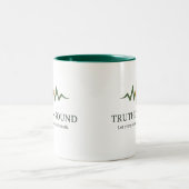 Truth in Sound Official Merch Tweekleurige Koffiemok (Center)