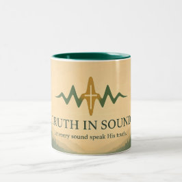 Truth in Sound Officiële Merch Landschap Tweekleurige Koffiemok
