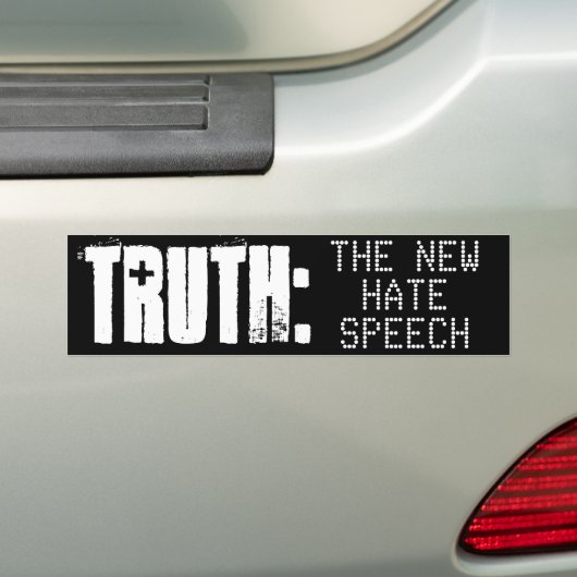 TRUTH IS DE NIEUWE HATE SPEECH - Bumpersticker (Op auto)