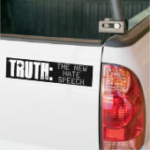 TRUTH IS DE NIEUWE HATE SPEECH - Bumpersticker (Op Truck)