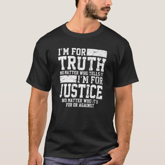 Truth & Justice, Black Lives Matter T-Shirts, BLM T-shirt (Voorkant)