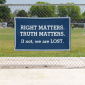 Truth Matets Impeachment Protest Sign | Blauw Spandoek (Insitu)