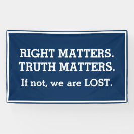 Truth Matets Impeachment Protest Sign | Blauw Spandoek