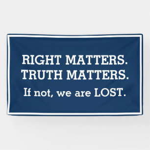 Truth Matets Impeachment Protest Sign   Blauw Spandoek