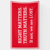Truth Matets Impeachment Protest Sign Spandoek (Verticaal)