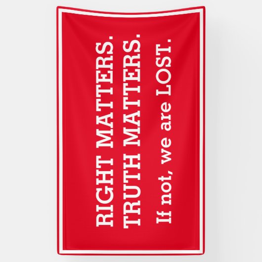 Truth Matets Impeachment Protest Sign Spandoek (Verticaal)