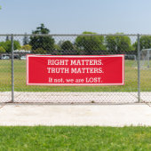 Truth Matters Impeachment-protestbord breed Spandoek (Insitu)