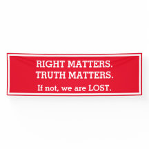 Truth Matters Impeachment-protestbord breed