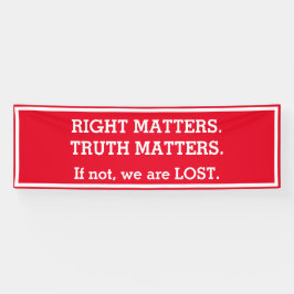 Truth Matters Impeachment-protestbord breed Spandoek