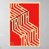 Truth minimalist Typography Poster (Voorkant)
