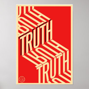 Truth minimalist Typography Poster