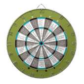 Truth of Dare Dart Board Green/Blue (geen zoenen) Dartbord (Voorkant)